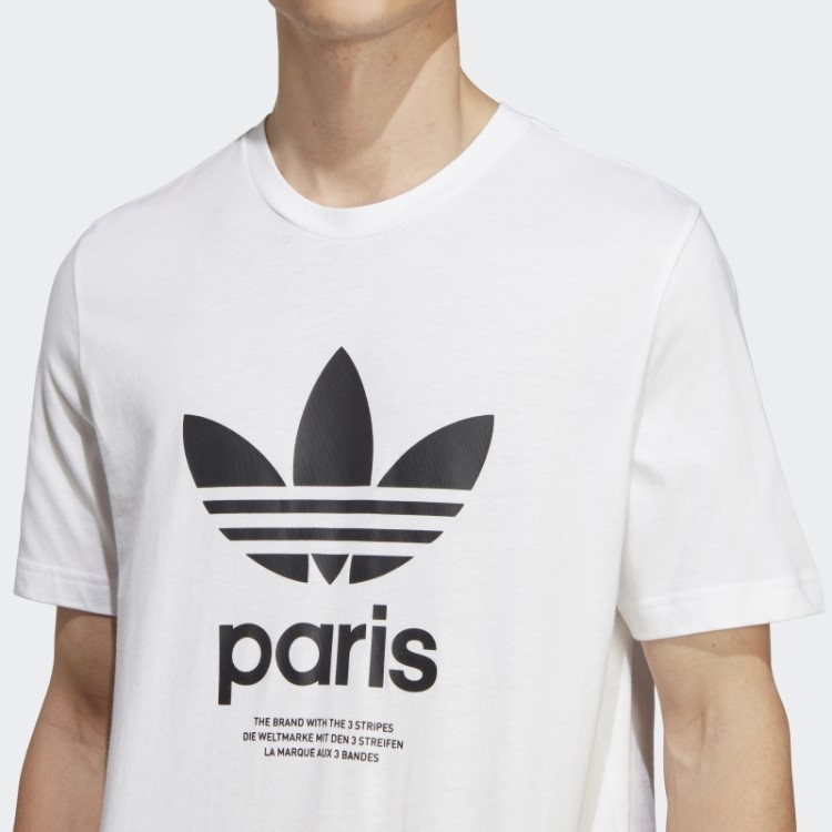 Camiseta Icone Paris City Originals Branca Adidas