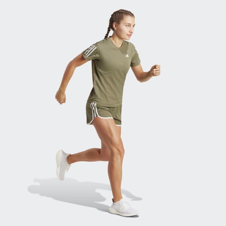 Olive Adidas é Dona Da Camiseta Run