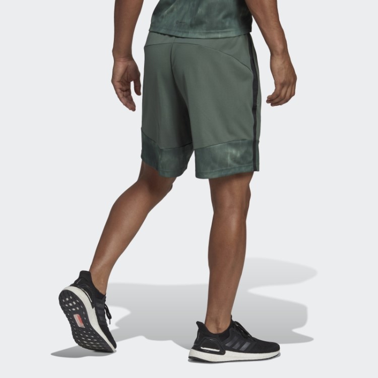 Bermuda De Treino Aeroready Com Estampa De Giz De óxido Verde Adidas