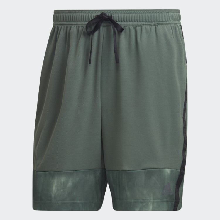 Bermuda De Treino Aeroready Com Estampa De Giz De óxido Verde Adidas