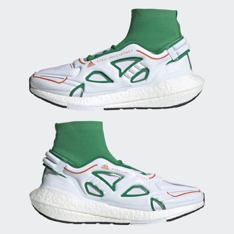 Adidas By Stella Mccartney Ultraboost 22 Tênis De Corrida Verde Quente