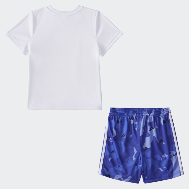 Camiseta Branca Adidas Ibpoly Camo Aop Short