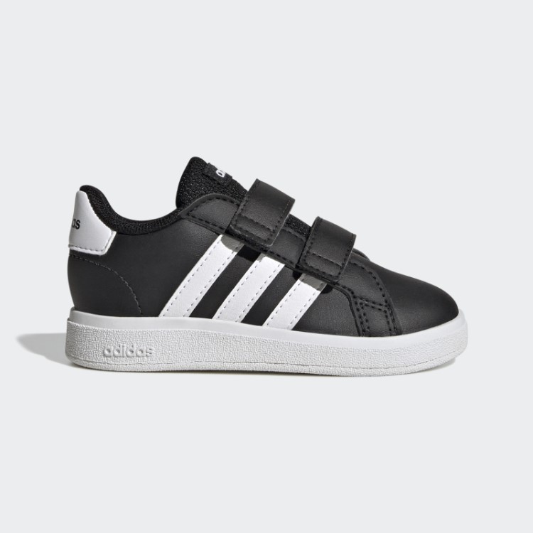 Sapatos De Gancho E Laço De Estilo De Vida Grande Corte Adidas Preto