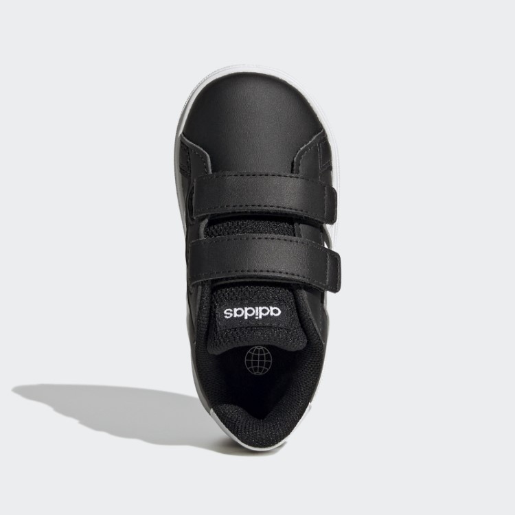Sapatos De Gancho E Laço De Estilo De Vida Grande Corte Adidas Preto
