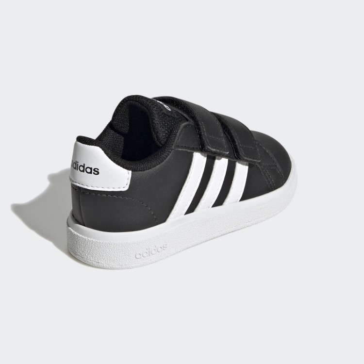 Sapatos De Gancho E Laço De Estilo De Vida Grande Corte Adidas Preto