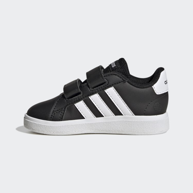 Sapatos De Gancho E Laço De Estilo De Vida Grande Corte Adidas Preto