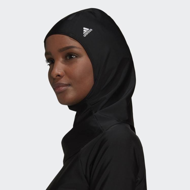 Hijab De Banho Com As Três Listras Preto Adidas
