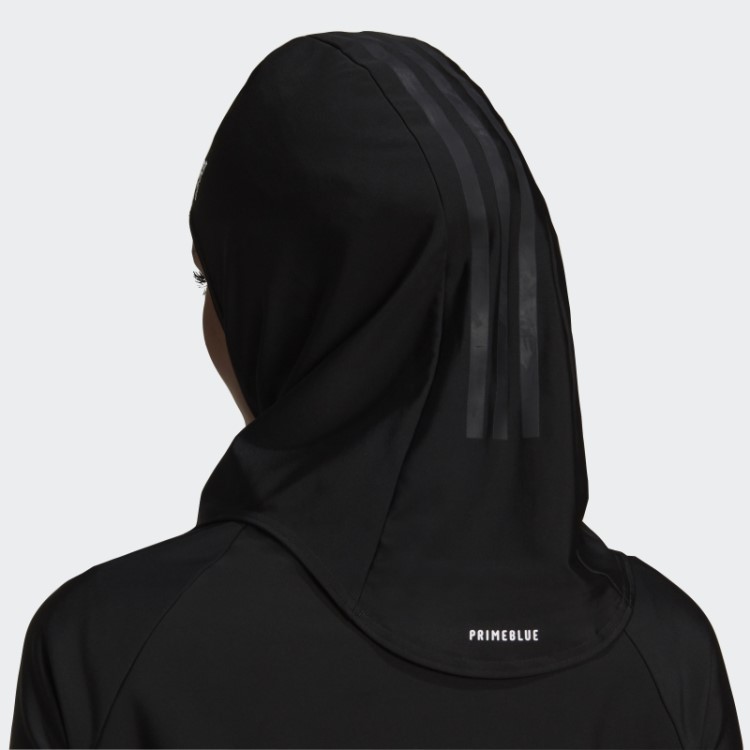 Hijab De Banho Com As Três Listras Preto Adidas