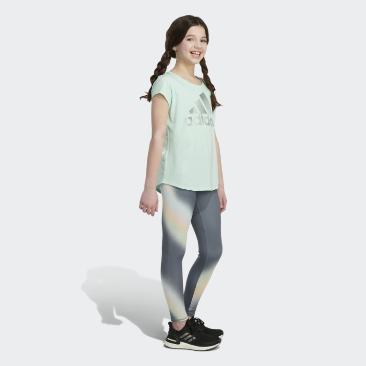 Meia-calça Adidas Rainbow Wrap Cinza Médio