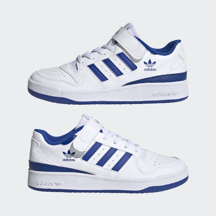 Sapato Baixo Adidas Forum Branco/azul Royal