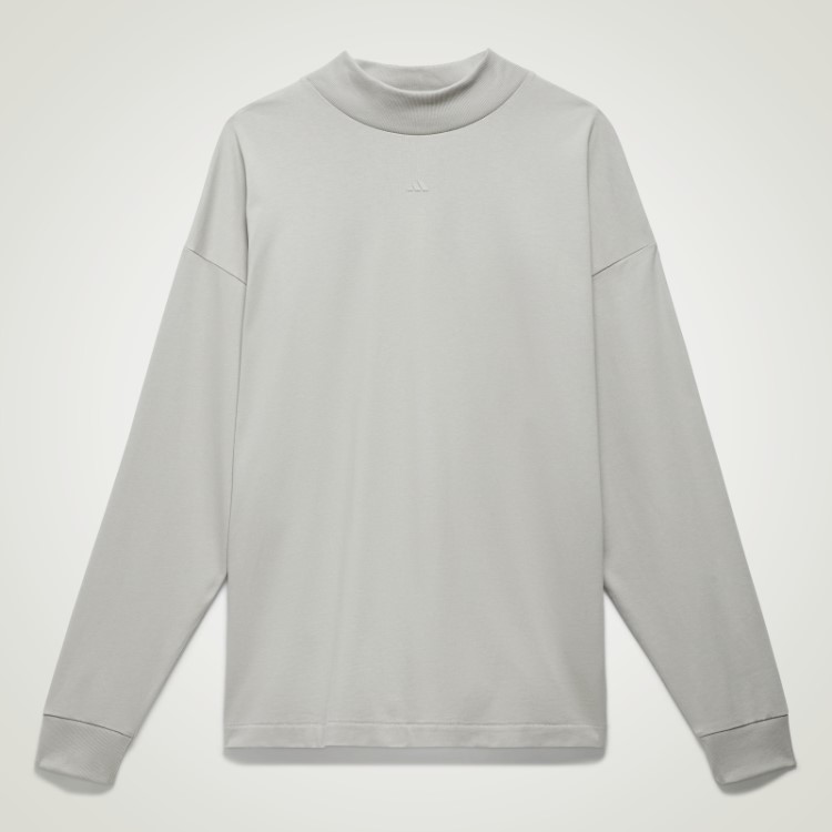 Camiseta De Manga Longa Adidas Basquete Cinza Metal Quente