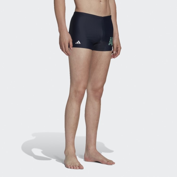 Cueca Boxer De Natação Adidas Com Tinta