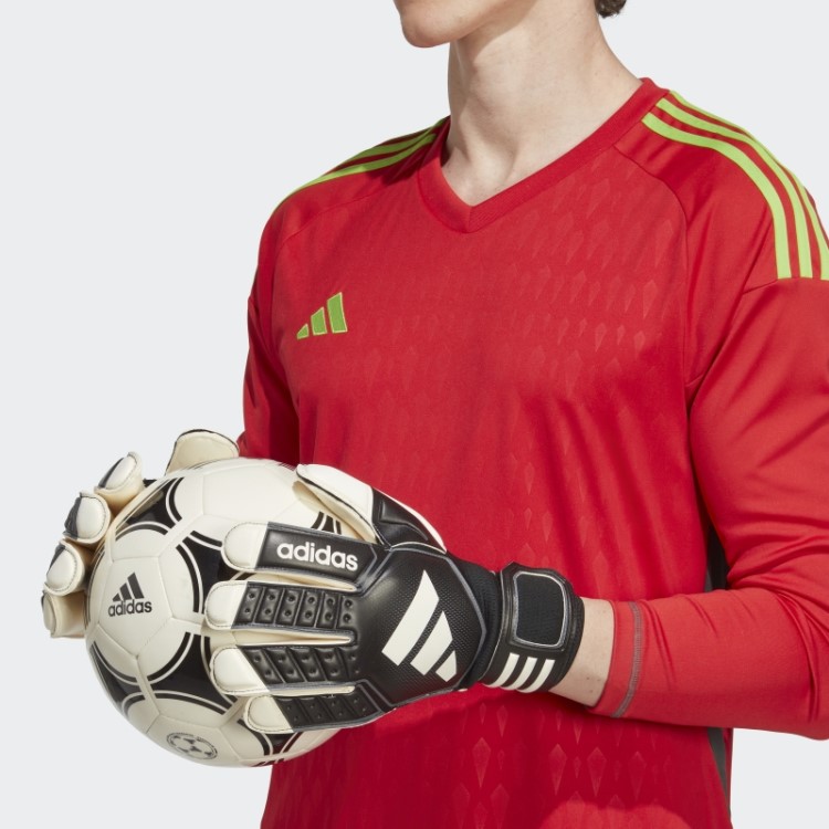 Luvas De Goleiro Tiro League Pretas Adidas