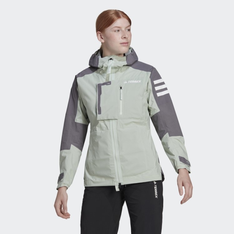 Adidas Terrex Xploric Rain.rdy Jaqueta De Trilha Cinza
