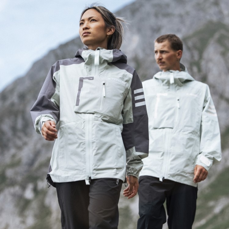 Adidas Terrex Xploric Rain.rdy Jaqueta De Trilha Cinza
