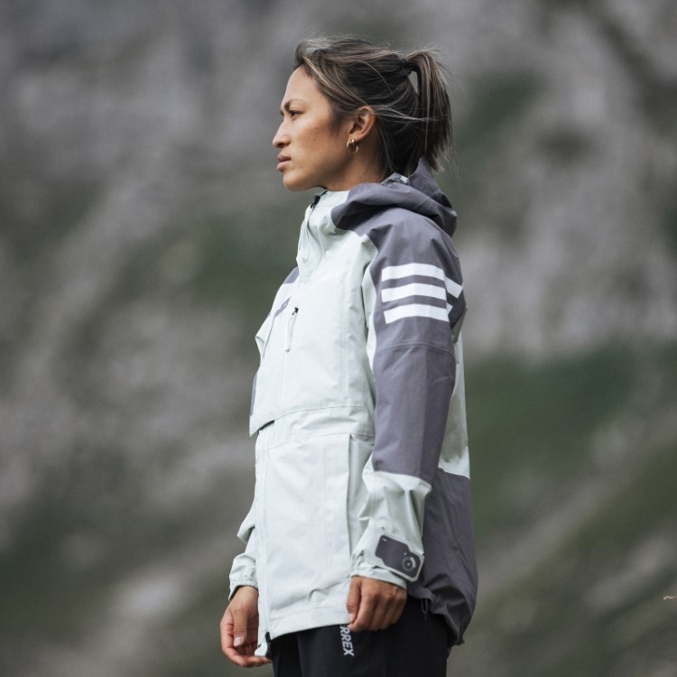 Adidas Terrex Xploric Rain.rdy Jaqueta De Trilha Cinza