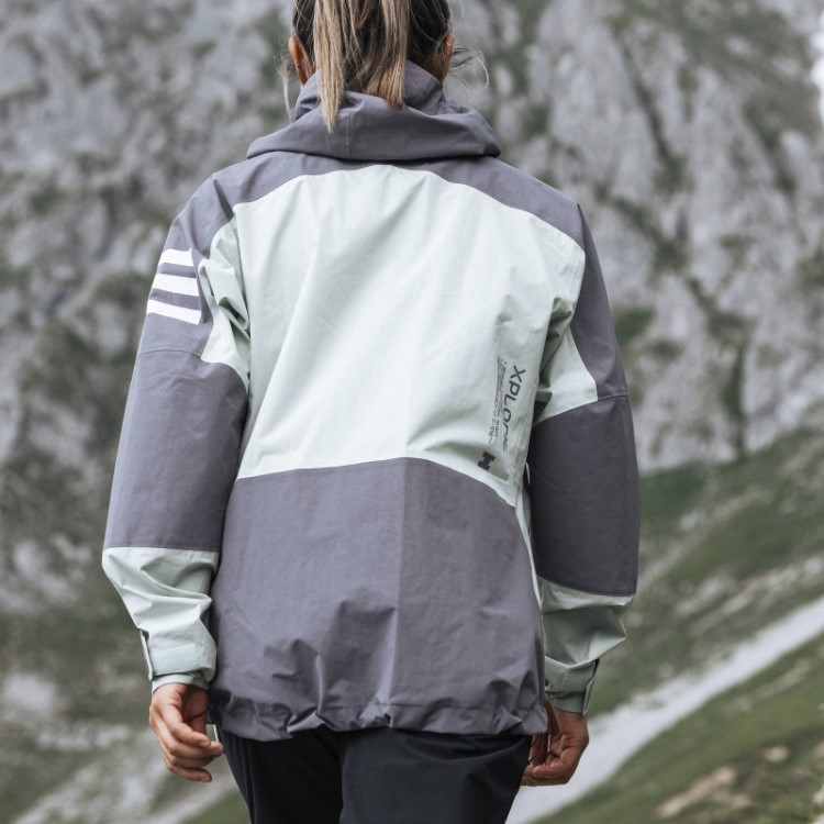 Adidas Terrex Xploric Rain.rdy Jaqueta De Trilha Cinza