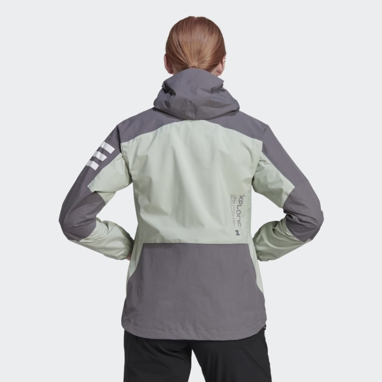 Adidas Terrex Xploric Rain.rdy Jaqueta De Trilha Cinza