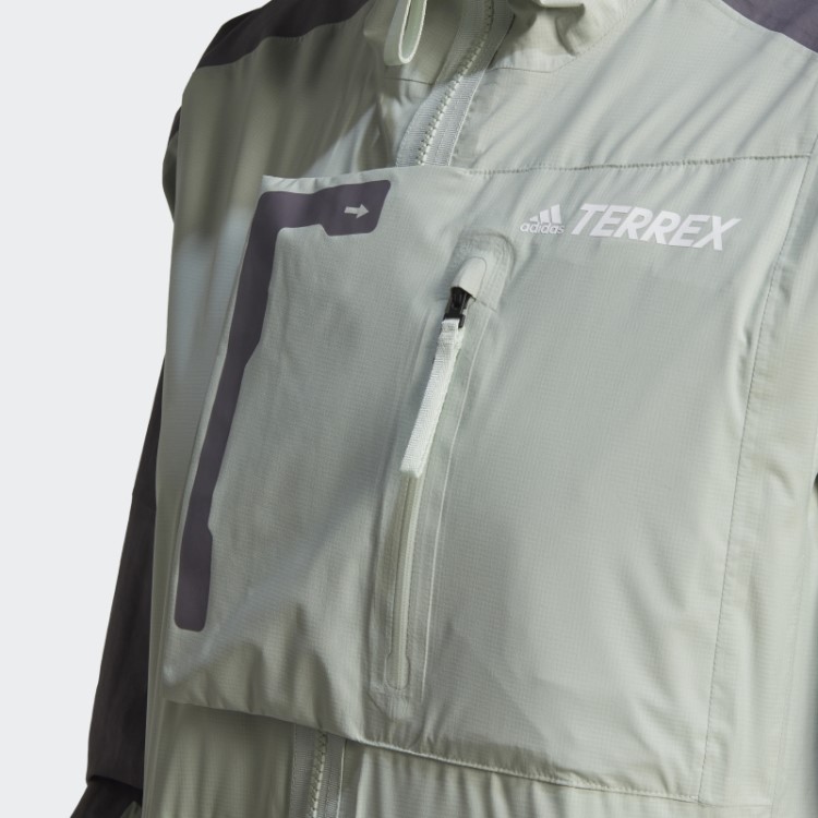 Adidas Terrex Xploric Rain.rdy Jaqueta De Trilha Cinza