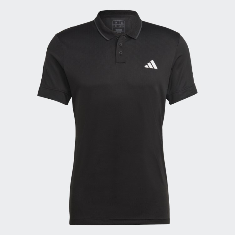 Camisa Polo Tênis Freelift Adidas Preta