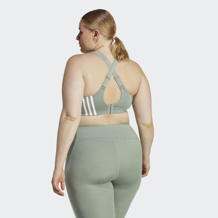 Sutiã Verde Prateado Adidas Tlrd Impact Training De Alto Suporte (tamanho Grande)