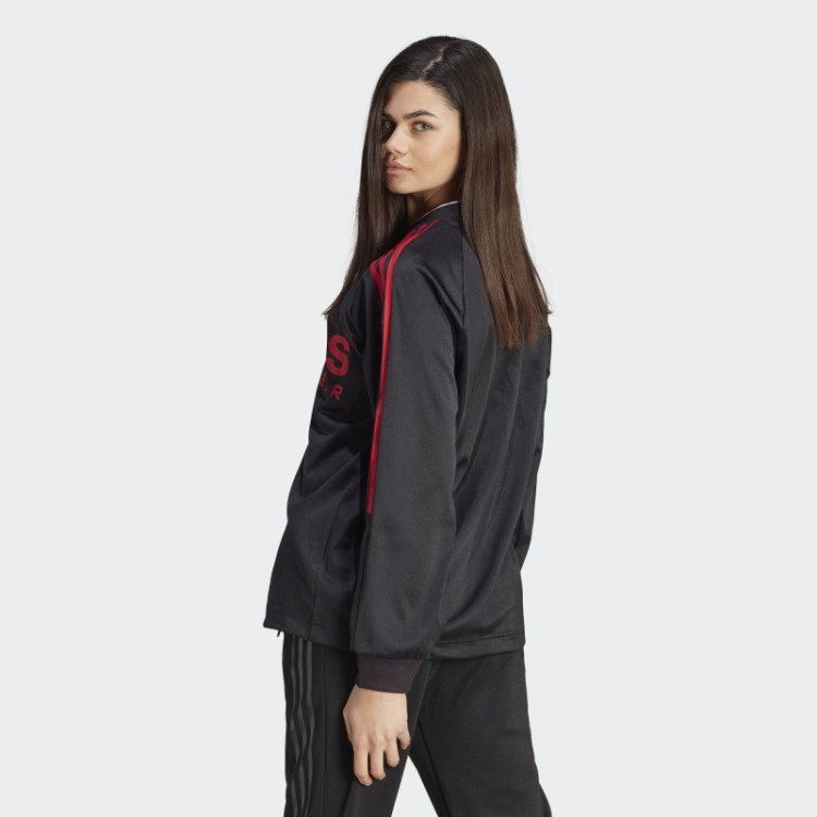 Camisa Jacquard De Manga Comprida Preta Adidas