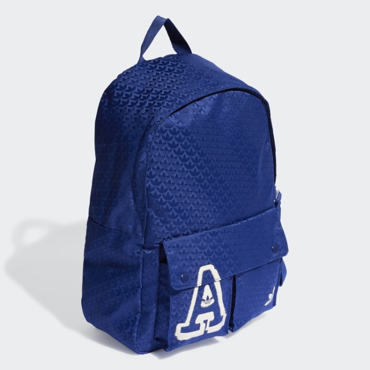 Mochila Jacquard Monograma Trifoil Azul Vitória Adidas