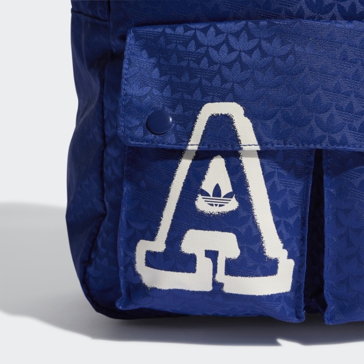 Mochila Jacquard Monograma Trifoil Azul Vitória Adidas