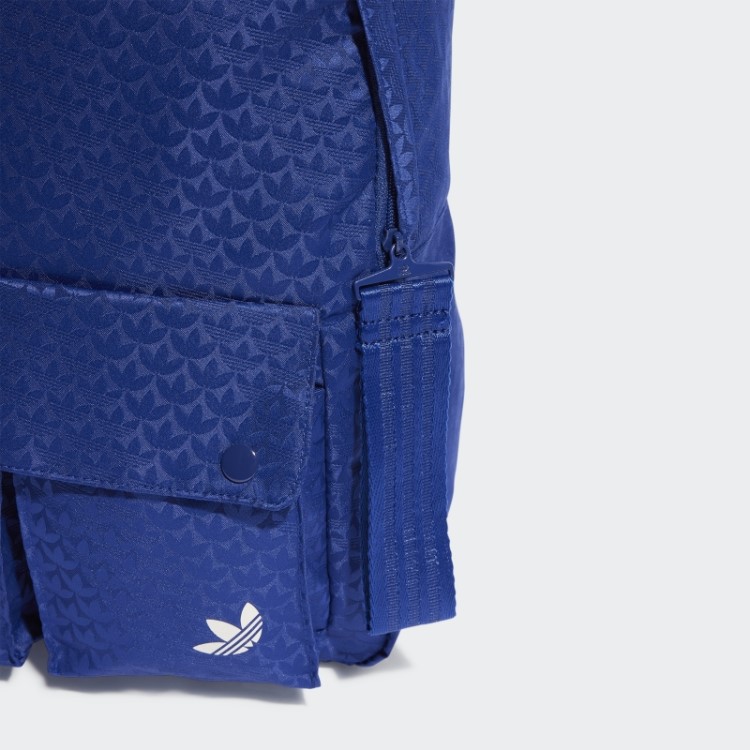 Mochila Jacquard Monograma Trifoil Azul Vitória Adidas