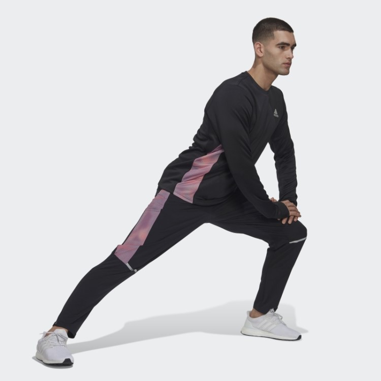 Possui O Corredor Colorblock Joggers Adidas Preto