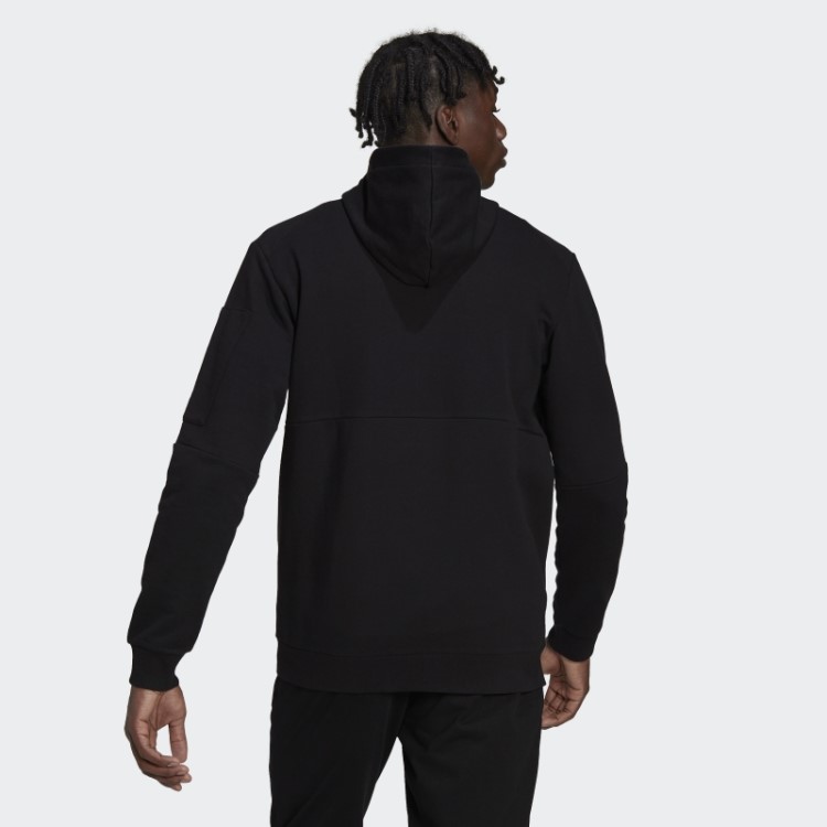 Moletom Preto Com Capuz E Zíper Completo 4gameday Adidas