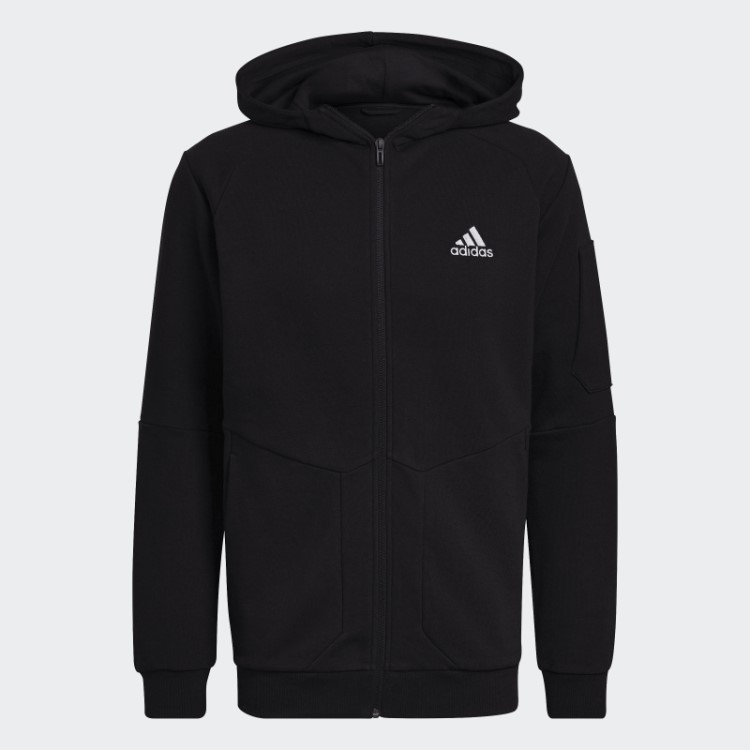 Moletom Preto Com Capuz E Zíper Completo 4gameday Adidas
