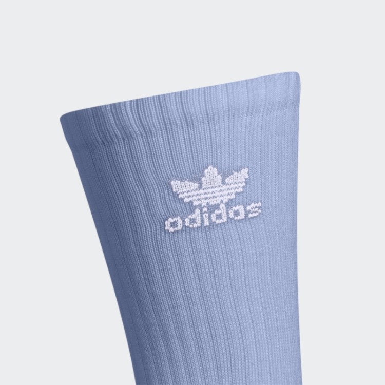 Meias Adidas Blue Dawn Trefoil Crew 6 Pares