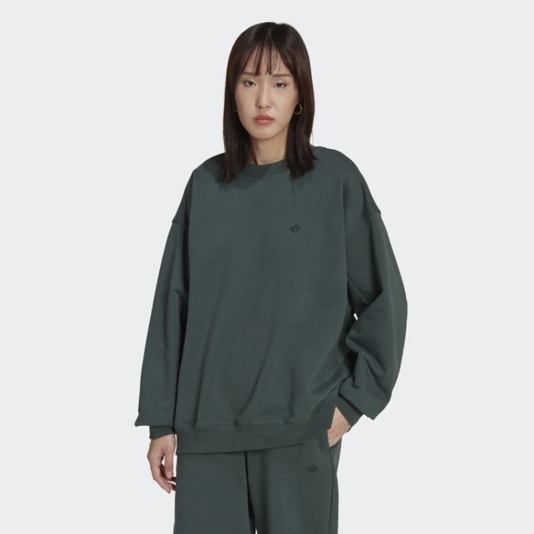 Moletom Oversized Adicolor Verde Mineral Adidas