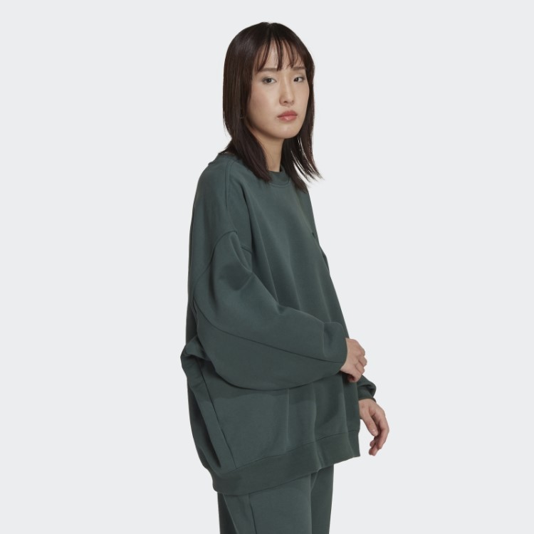 Moletom Oversized Adicolor Verde Mineral Adidas