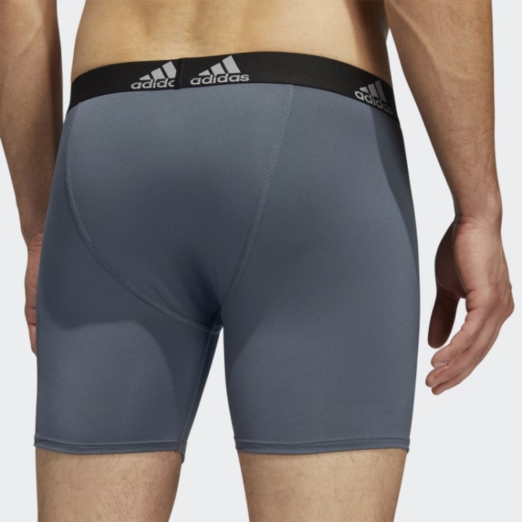 Boxer Performance Pack Três (grande E Alto) Cinza Médio Adidas