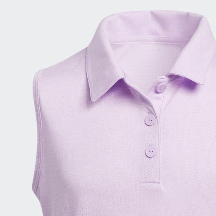 Camisa Pólo Sem Mangas De Golfe Heat.rdy Lilás Adidas