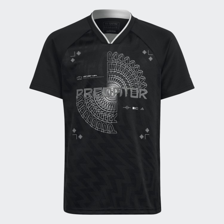 Camisa Predador Inspirada No Futebol Adidas Preta