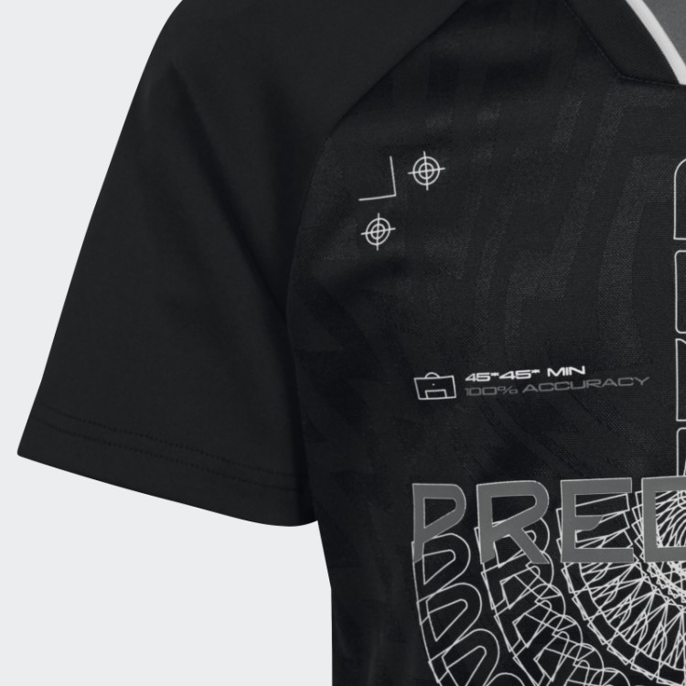 Camisa Predador Inspirada No Futebol Adidas Preta