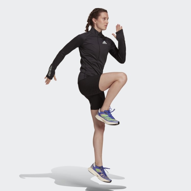 Leggings Curtas Running Adizero Primeweave Pretas Adidas