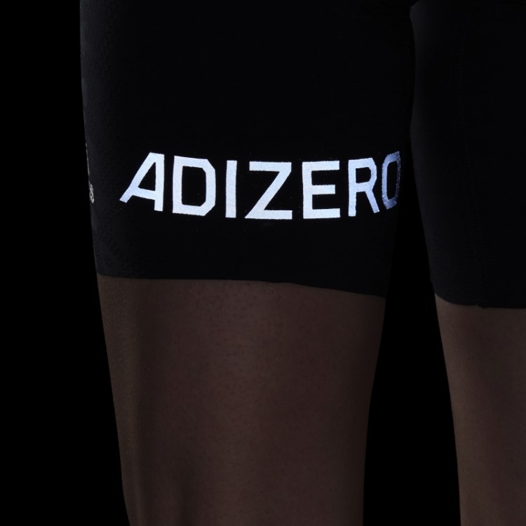 Leggings Curtas Running Adizero Primeweave Pretas Adidas
