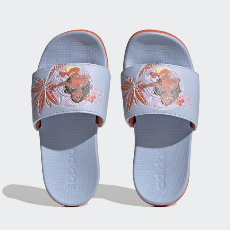 Adidas X Disney Adilette Comfort Moana Slides Hot Blue Dawn