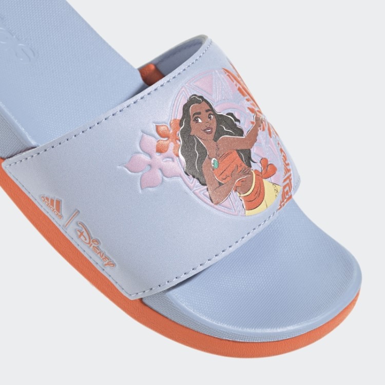 Adidas X Disney Adilette Comfort Moana Slides Hot Blue Dawn