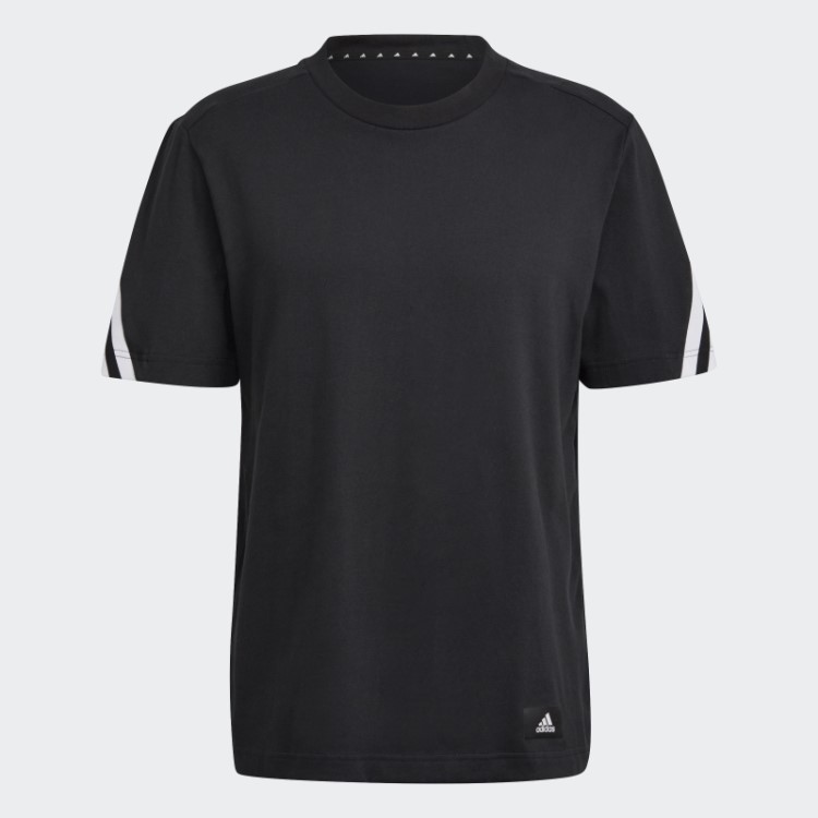 Adidas Sportswear Future Icons Camiseta Preta Com As Três Listras