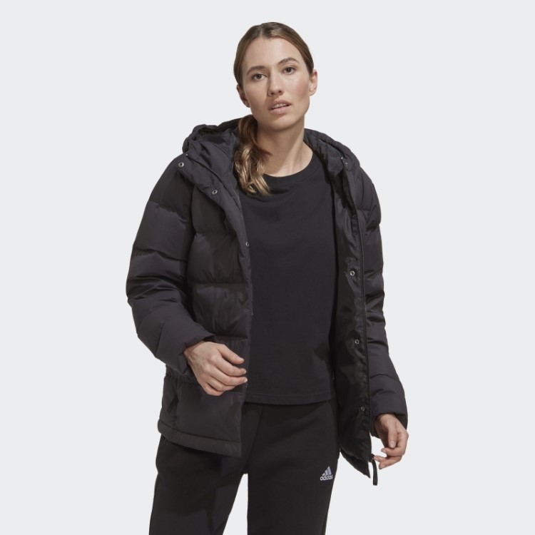 Adidas Helionic Jaqueta Preta Com Capuz