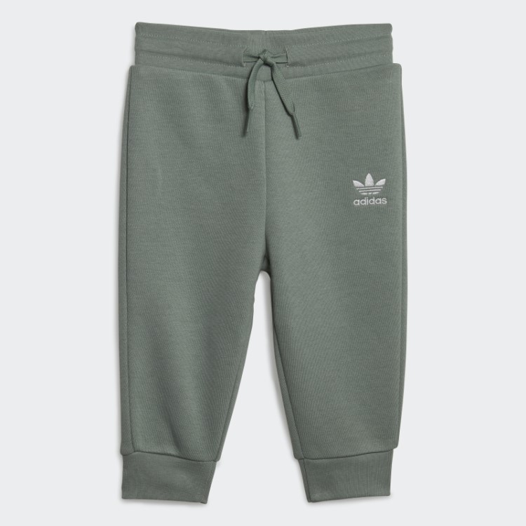 Conjunto De Moletom Verde Prata Adicolor Adidas