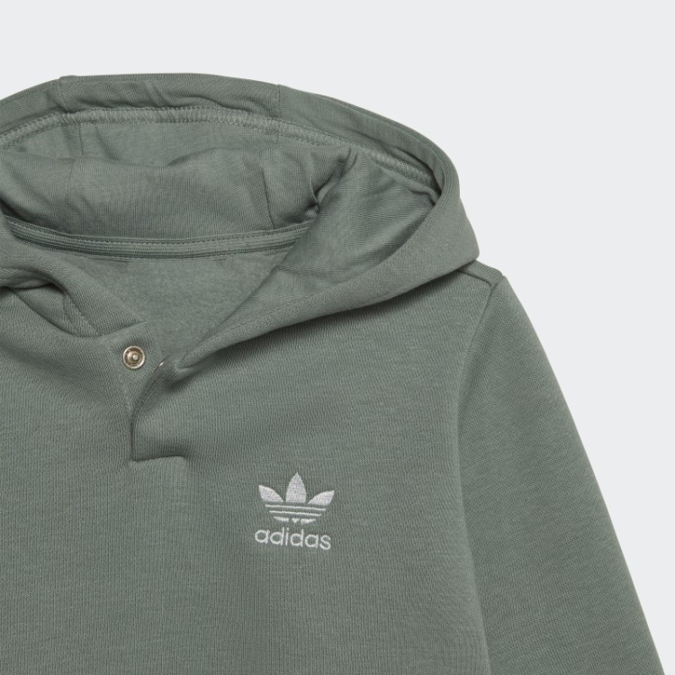 Conjunto De Moletom Verde Prata Adicolor Adidas