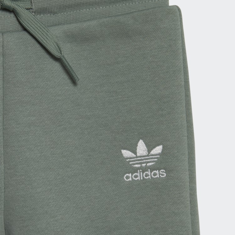 Conjunto Moletom Adicolor Verde Prata Adidas