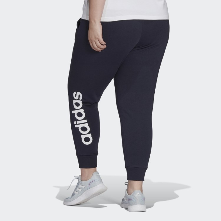 Calças Com Logotipo French Terry Essenciais (tamanho Grande) Adidas Ink