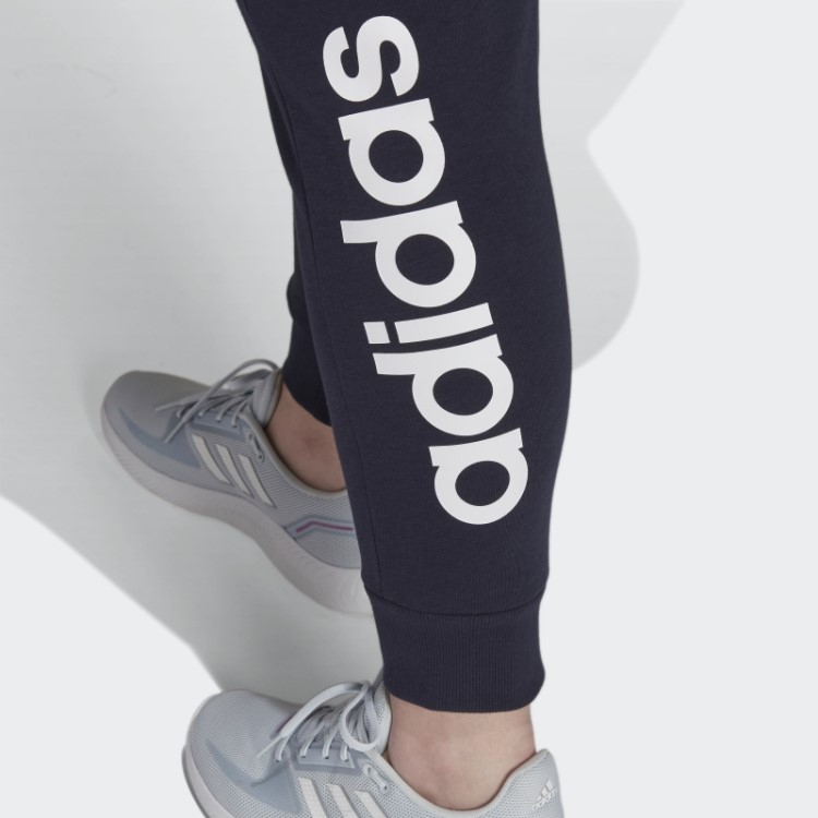 Calças Com Logotipo French Terry Essenciais (tamanho Grande) Adidas Ink